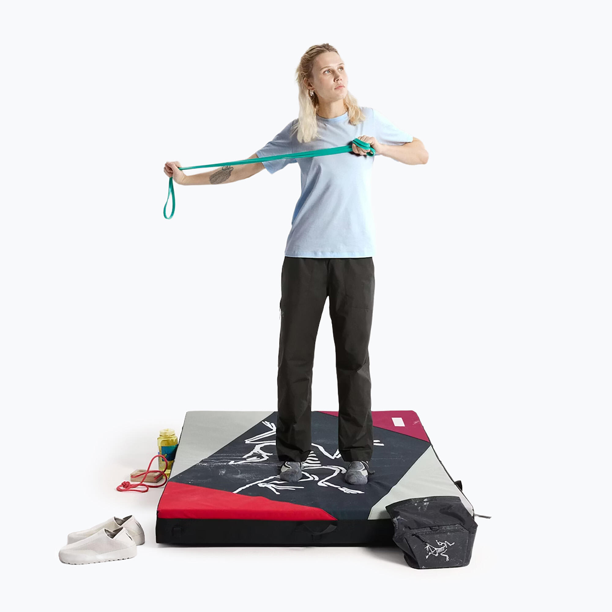 Koszulka damska Arcteryx Kragg Sl Cotton Emblem Crew 2/7