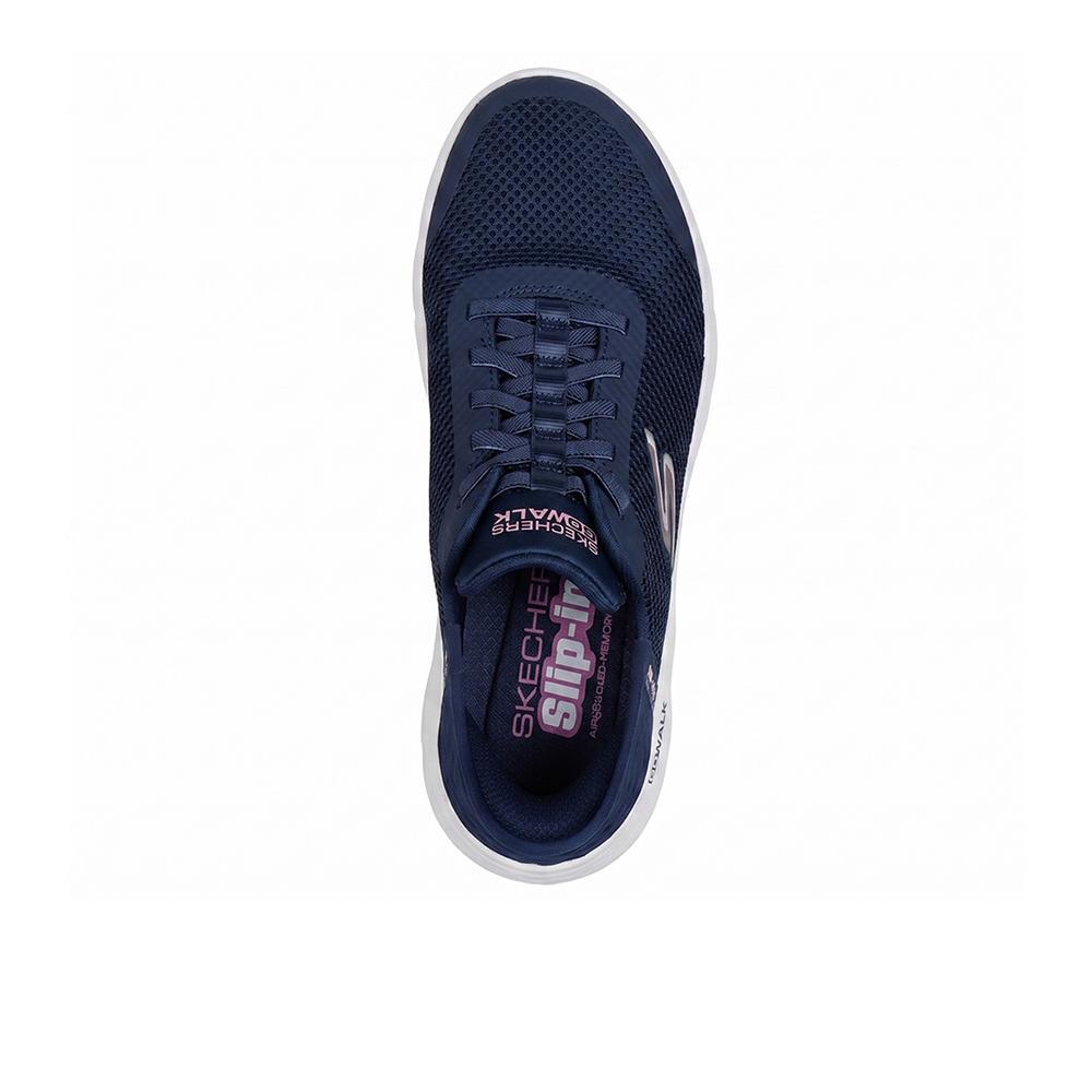Zapatillas Skechers Mujer Go Walk Flex Grand Entry Azul 3/4