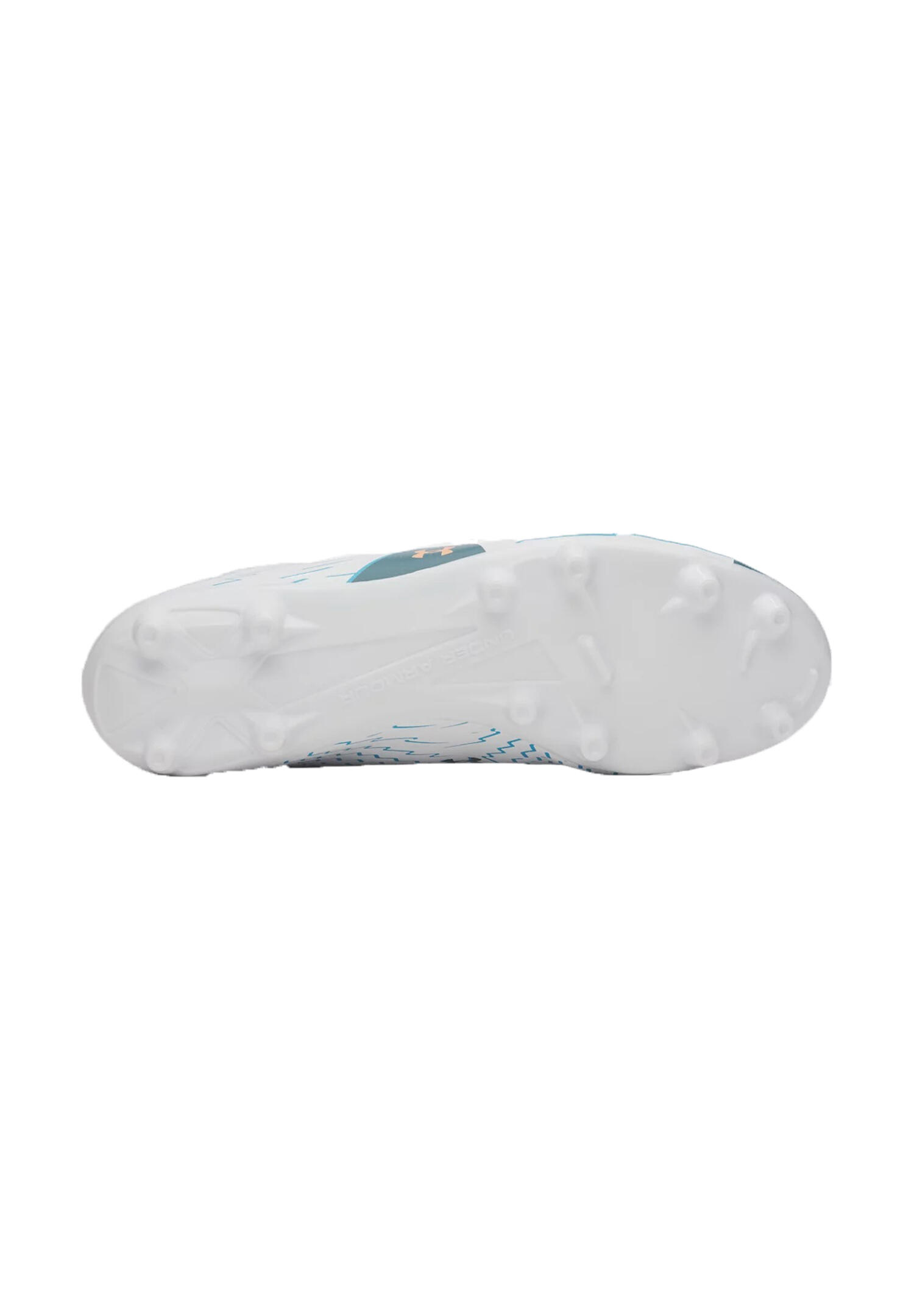 Under Armour Unisex Shadow Club4FG Scarpe Calcio 6006232101 White/Boundless Blue 3/4