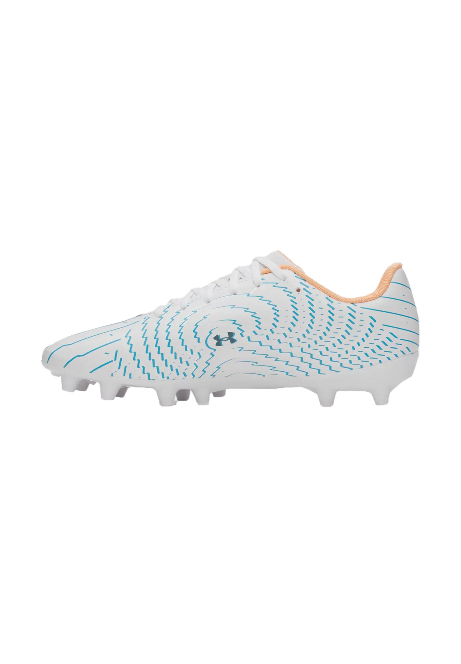 Under Armour Unisex Shadow Club4FG Scarpe Calcio 6006232101 White/Boundless Blue 2/4