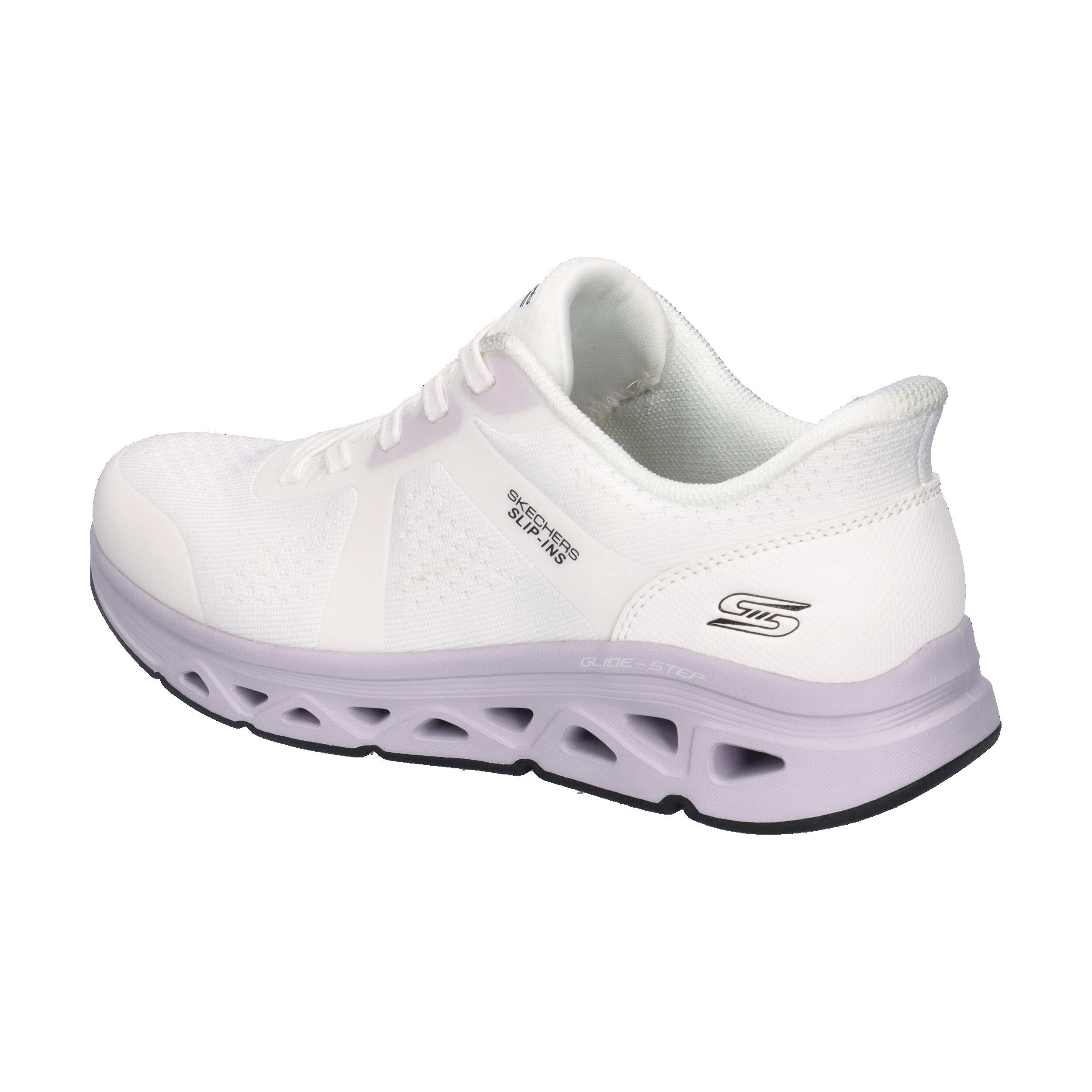 Skechers Damen Slip-ins BOBS Sport Arc Waves Sneaker 117863 WLV White Lavender 11/15