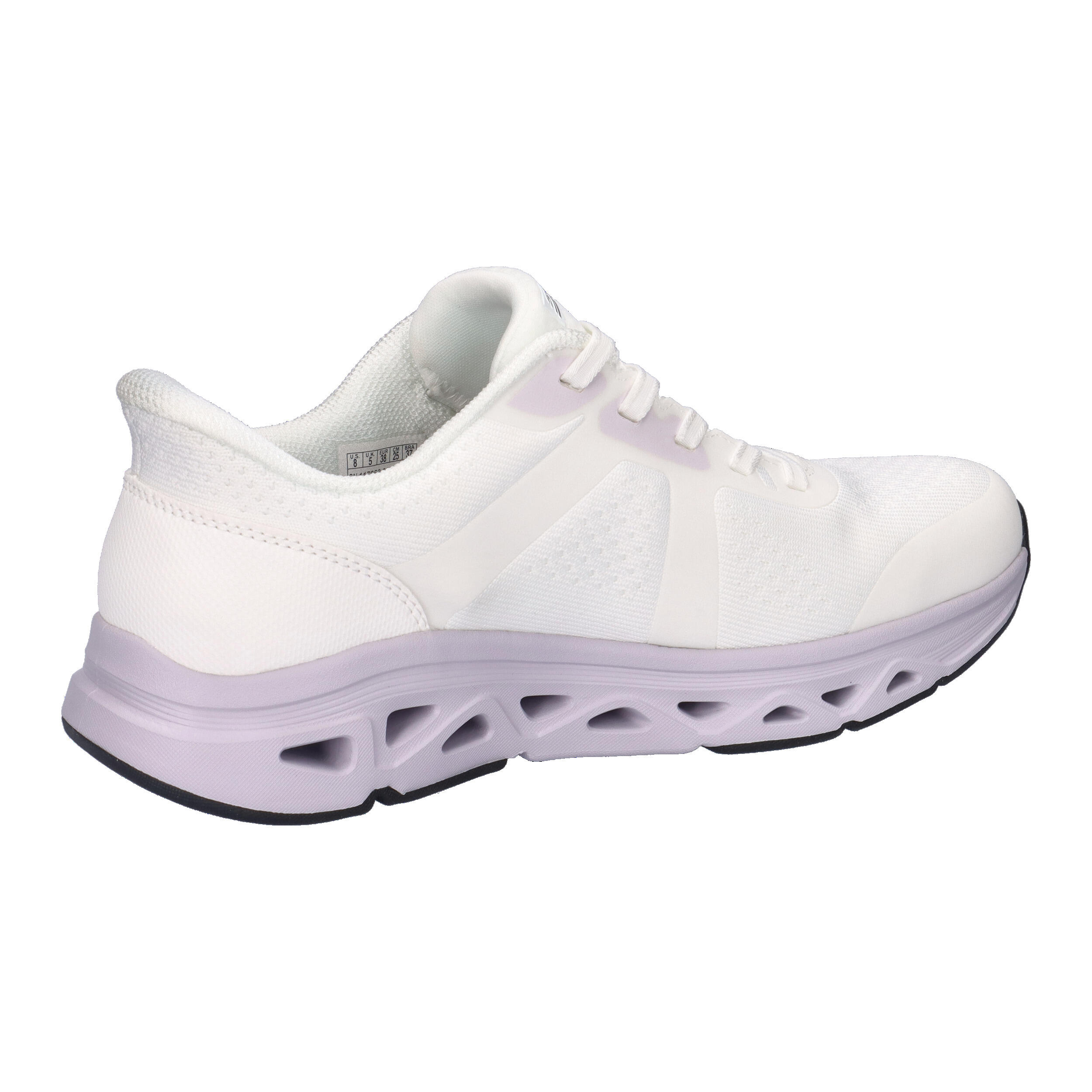Skechers Damen Slip-ins BOBS Sport Arc Waves Sneaker 117863 WLV White Lavender 15/15