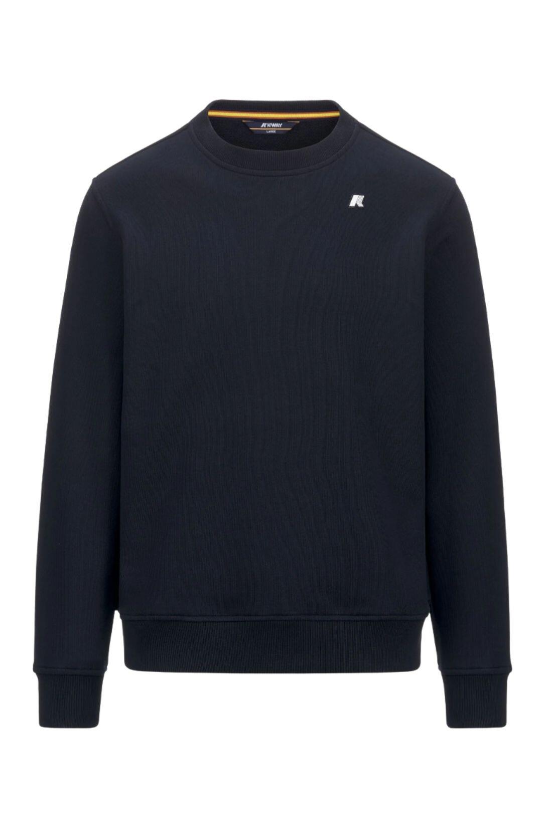 K-WAY - Felpa uomo Baptiste French Terry XL blu navy 2/3