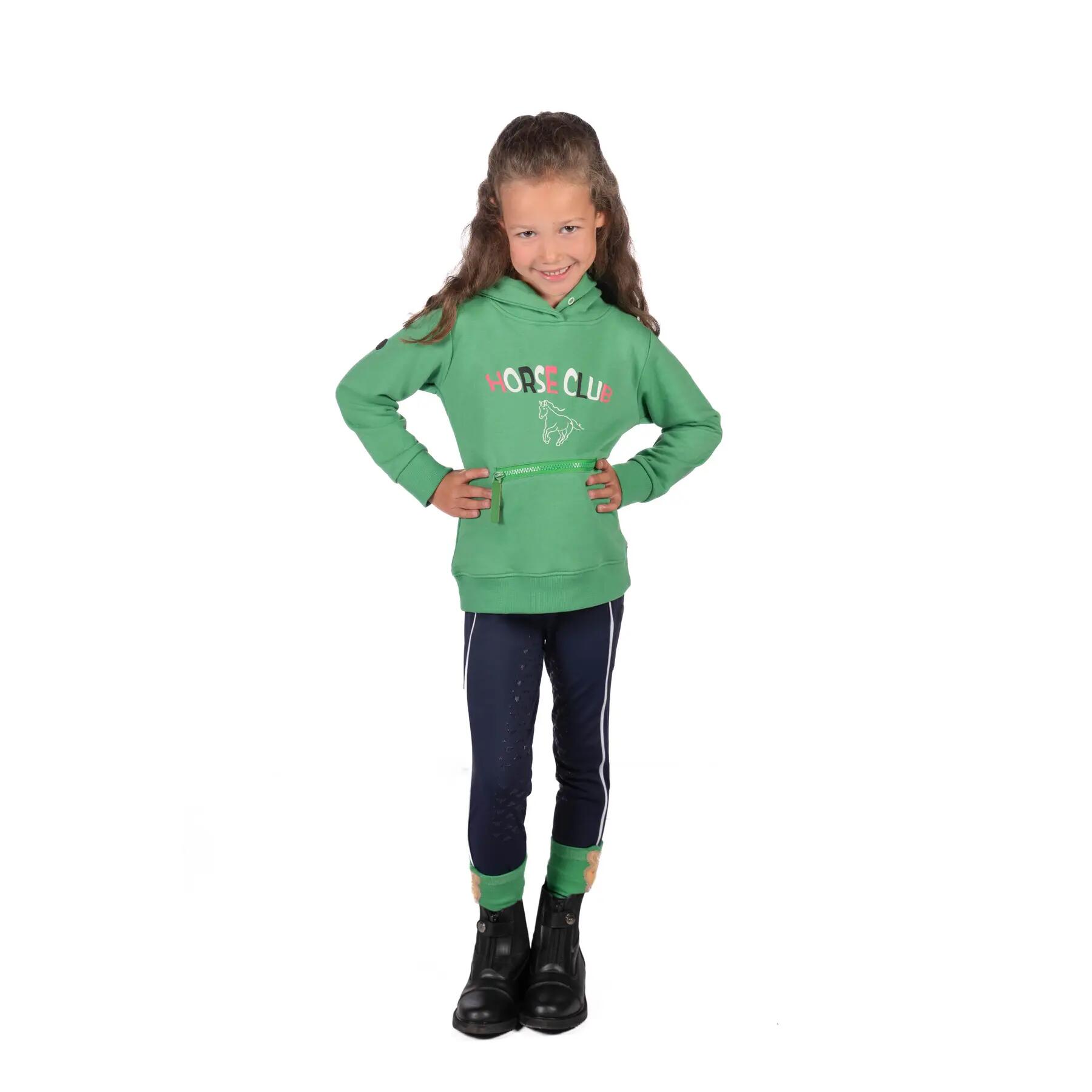 Sweatshirt équitation à capuche fille HKM Kids Maui 2/4