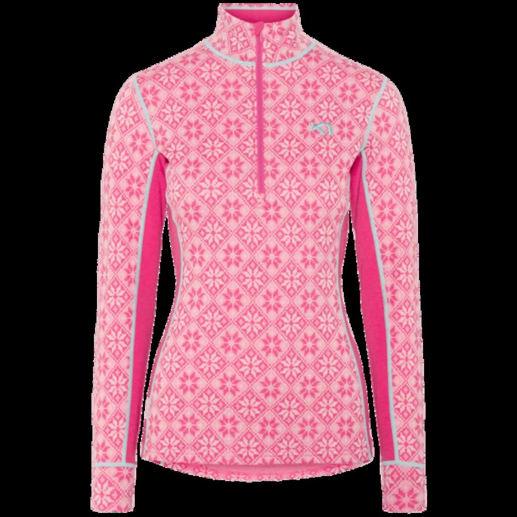 Women's half-zip base layer Kari Traa Rose