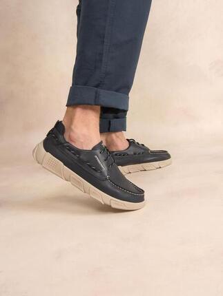 Chaussures bateau homme JAZZSEA marron - cuir, lacets