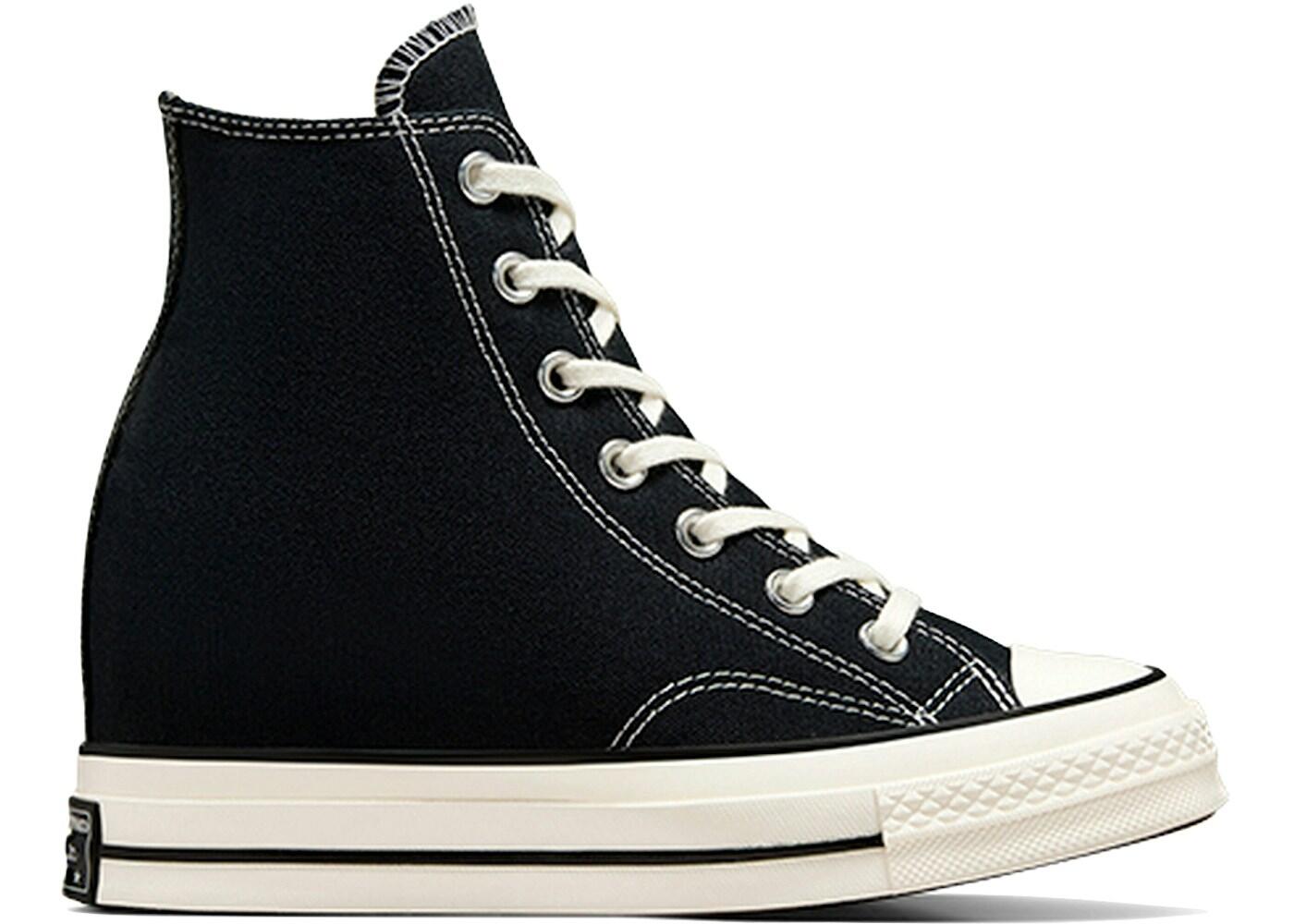 Converse Chuck 70 Wedge Black women's wedge sneakers 2/3