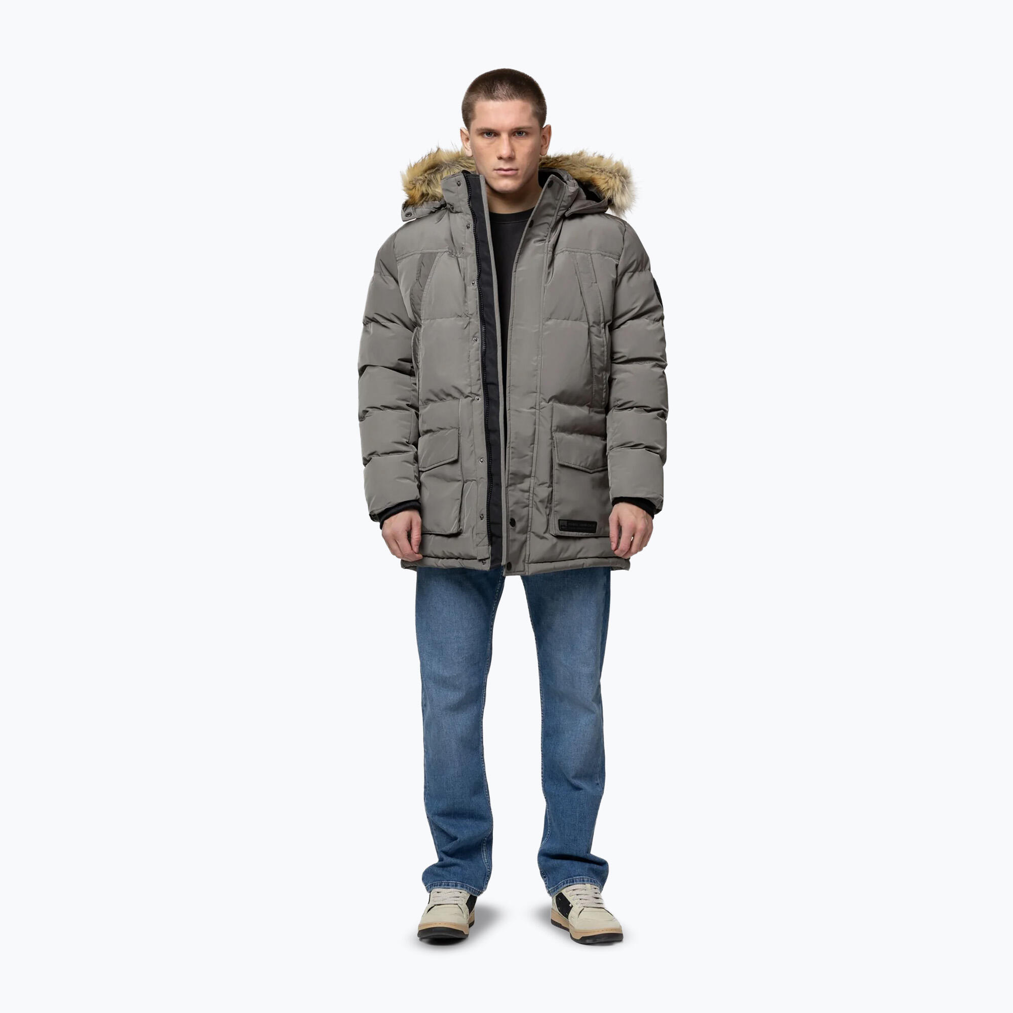 Kurtka zimowa męska Pitbull Forest Hooded Parka 2/7
