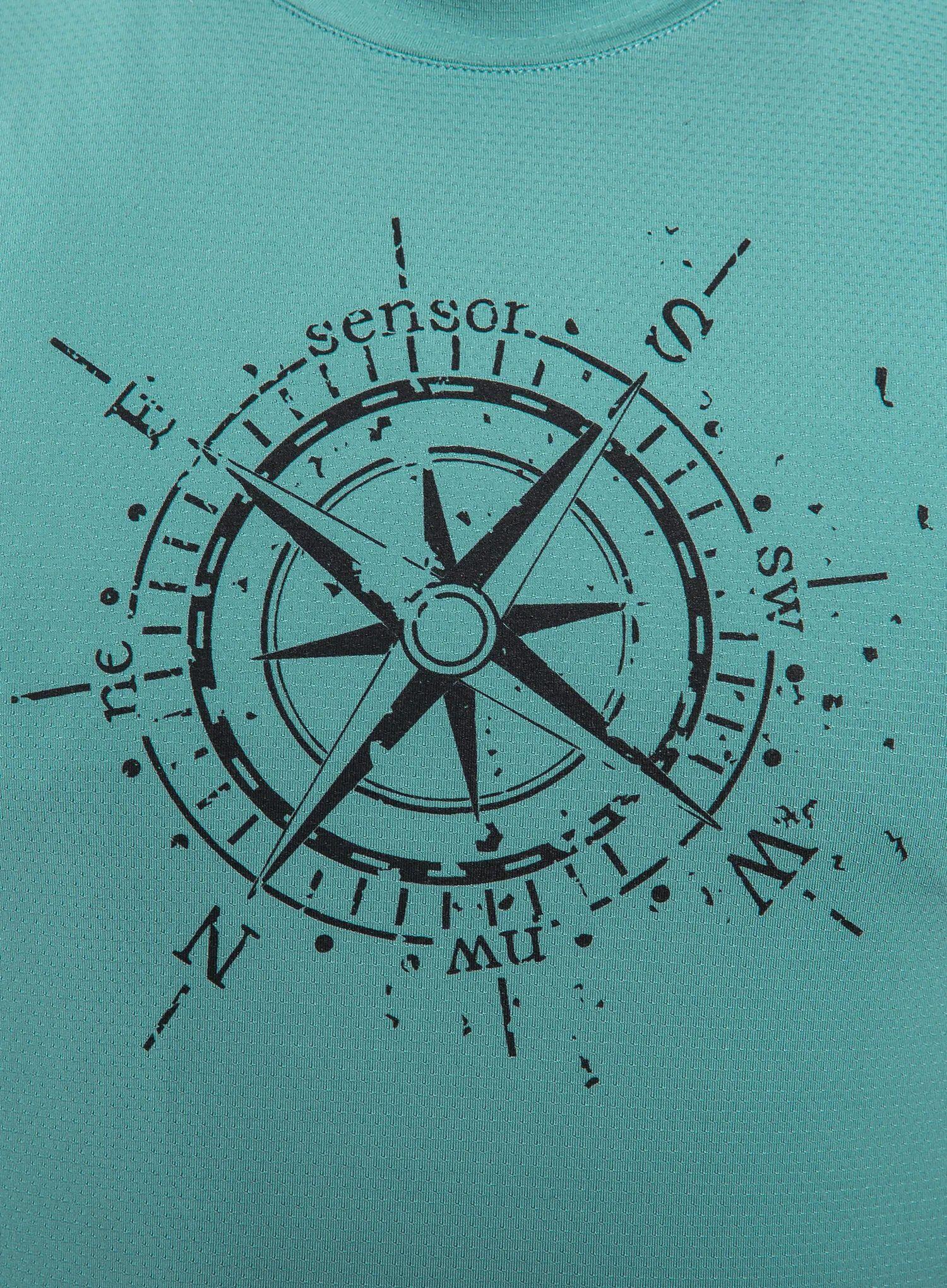 Koszulka z nadrukiem Sensor Coolmax Techtee SS Compass 4/5