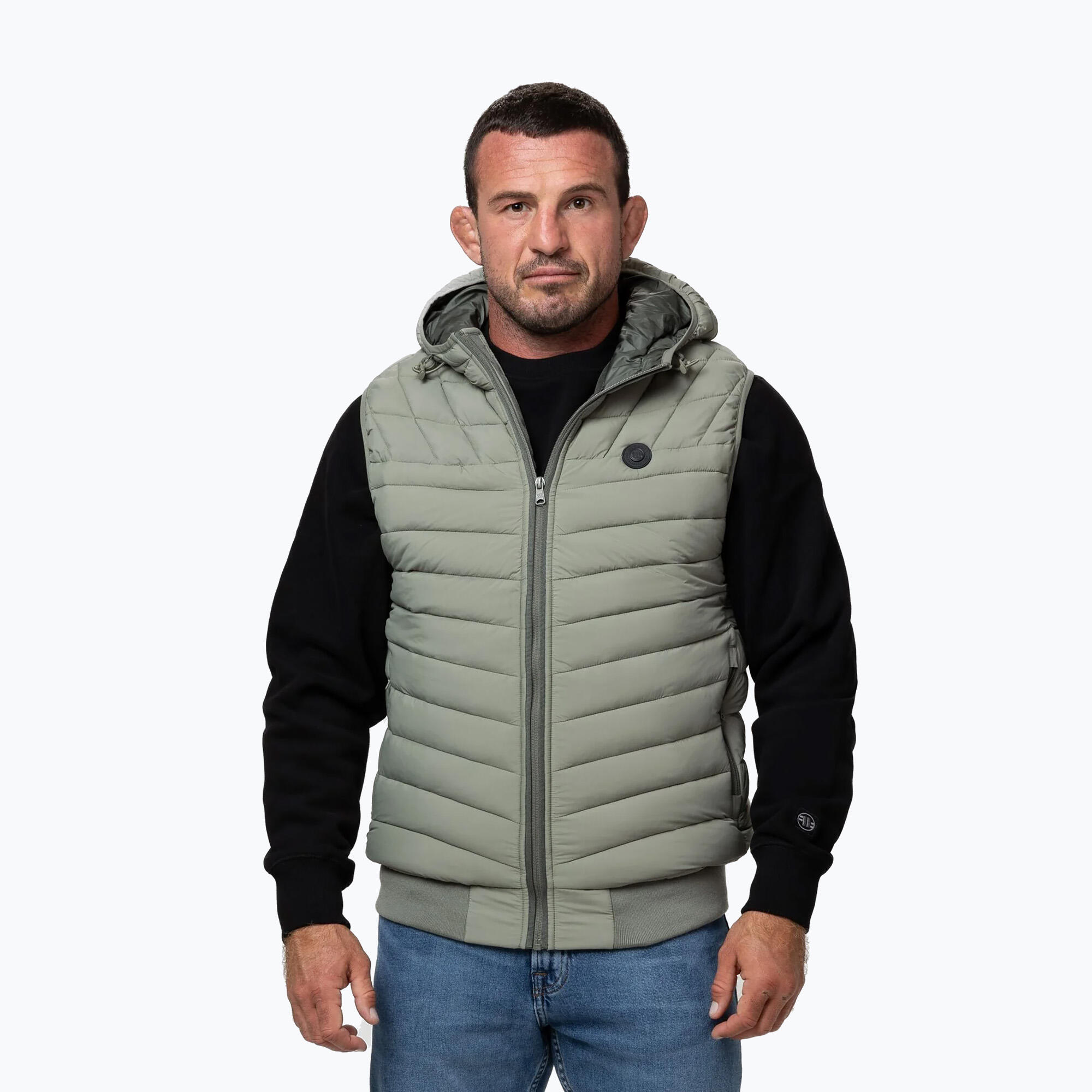 Bezrękawnik męski Pitbull Naylor Padded Hooded 3/7