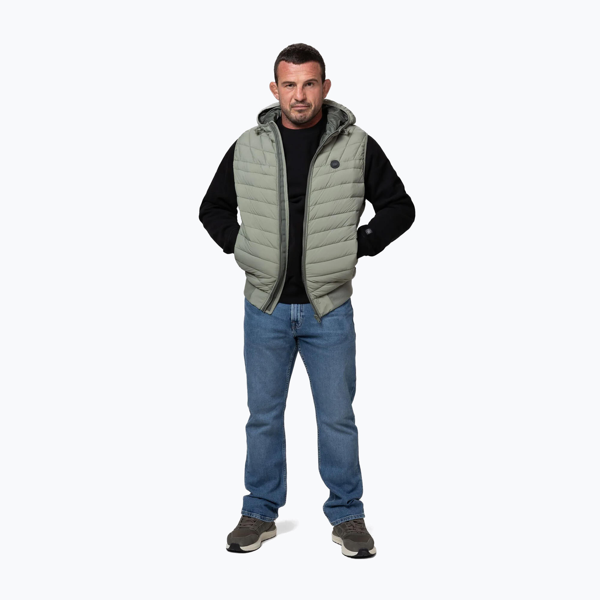 Bezrękawnik męski Pitbull Naylor Padded Hooded 2/7