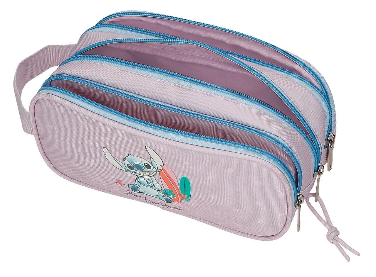 Estuche tres compartimentos Stitch from hawaii 22x10x9 cm nude 3/5