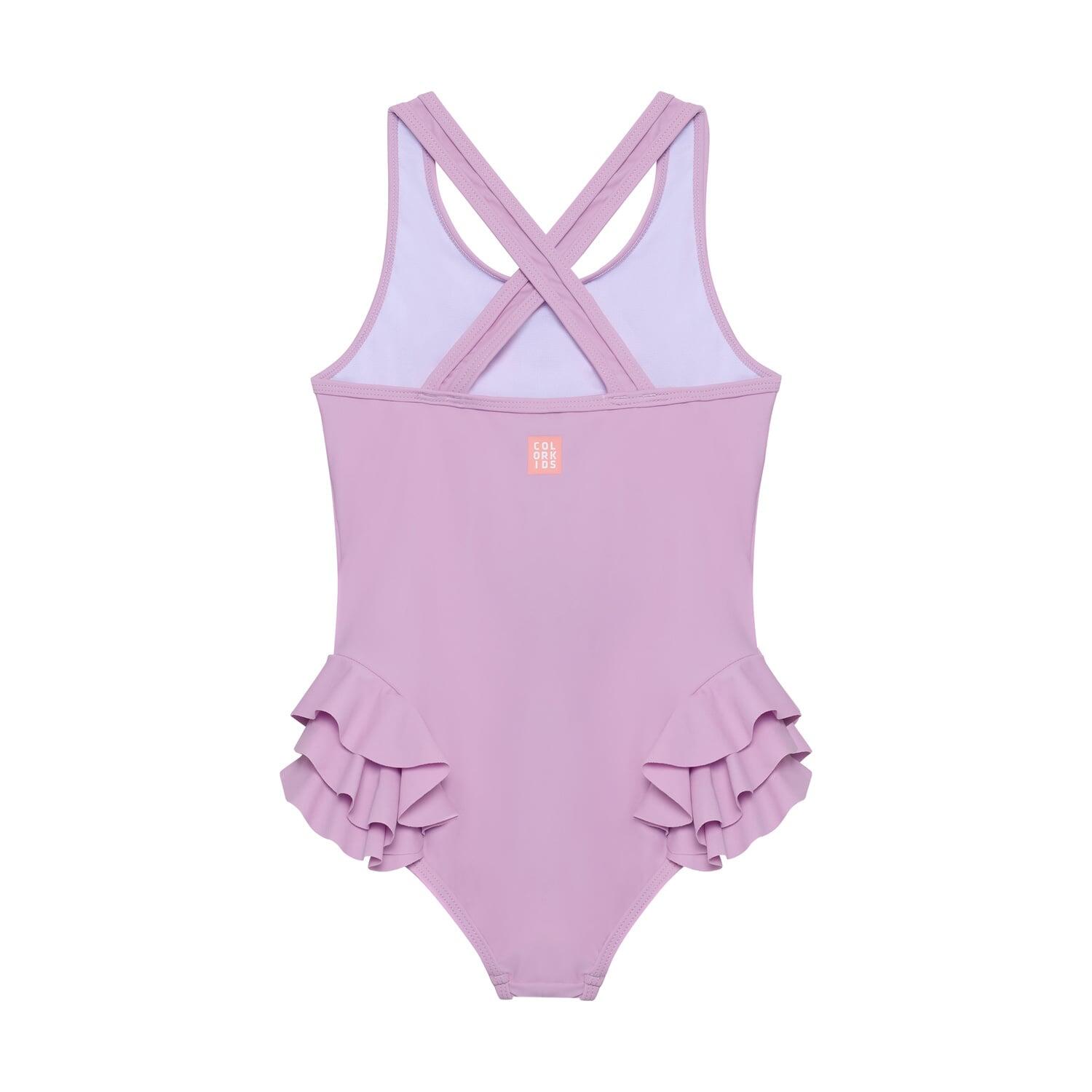 Costume da bagno per bambina Lavender Mist 2/4