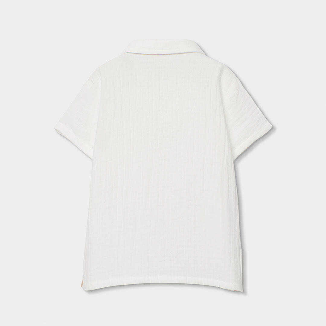 Camisas de verano de tenis bebé niña boboli blanco 2/4