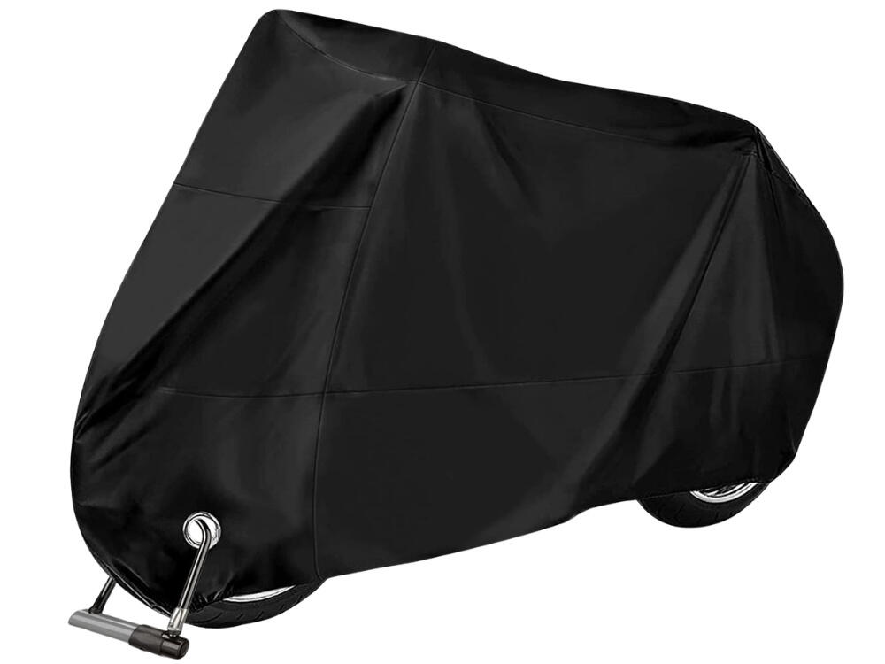 Housse Imperméable Pour Vélo D'appartement – 600D Oxford, Résiste UV Et Déchirures – 123x55x120/105 Cm, Noir, Avec Fermeture éclair