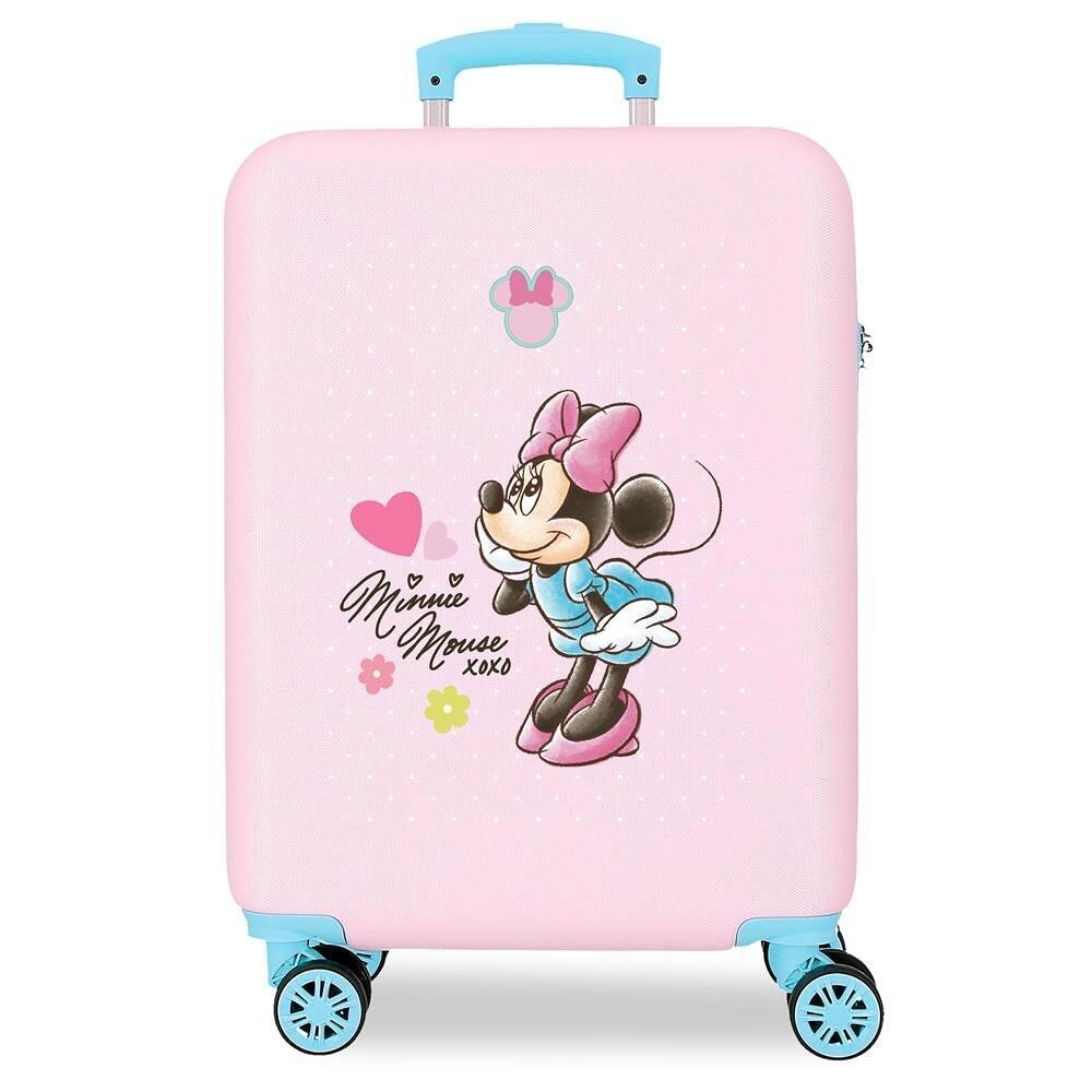 Valise cabine Minnie imagine ABS avec une capacité de 41L rose 1/5