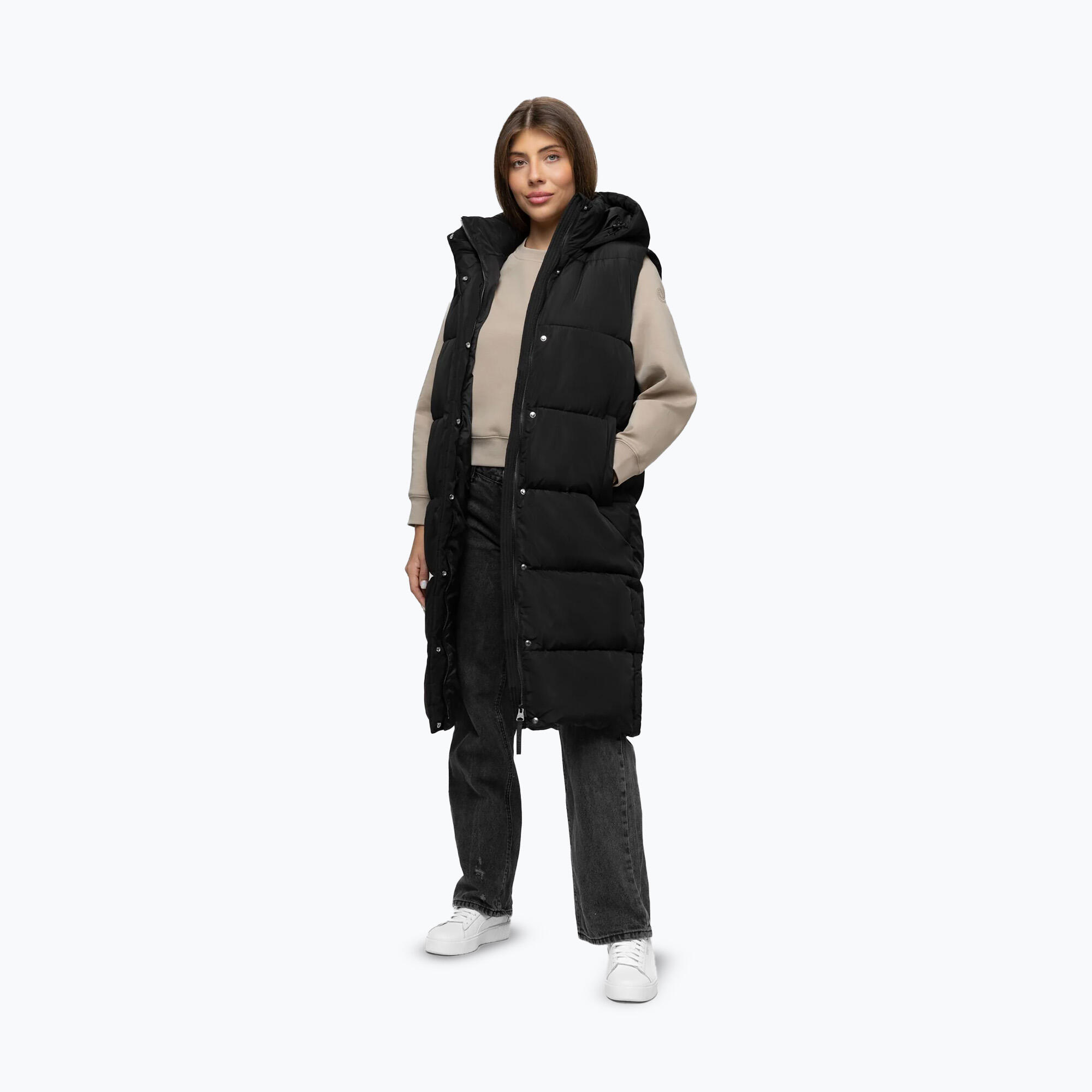 Bezrękawnik damski Pitbull Ashley Padded Hooded Long 2/7