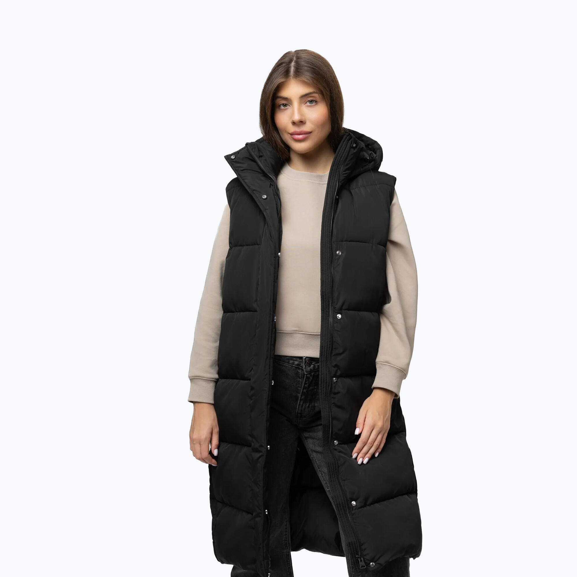 Bezrękawnik damski Pitbull Ashley Padded Hooded Long 5/7
