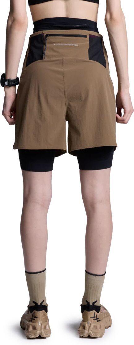 Pantaloncini X-Bionic Corefusion Run Perform beige da donna 2/5