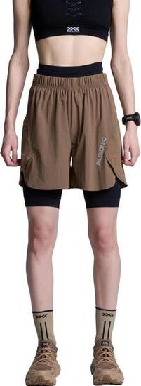 X-Bionic Corefusion Run Perform korte broek, beige, dames