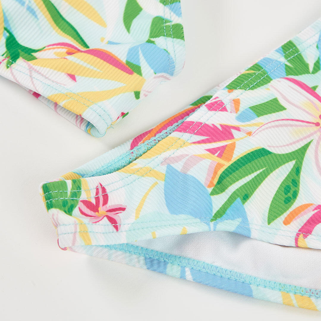 Bikini floral con protección solar UPF50 para niña 4/4