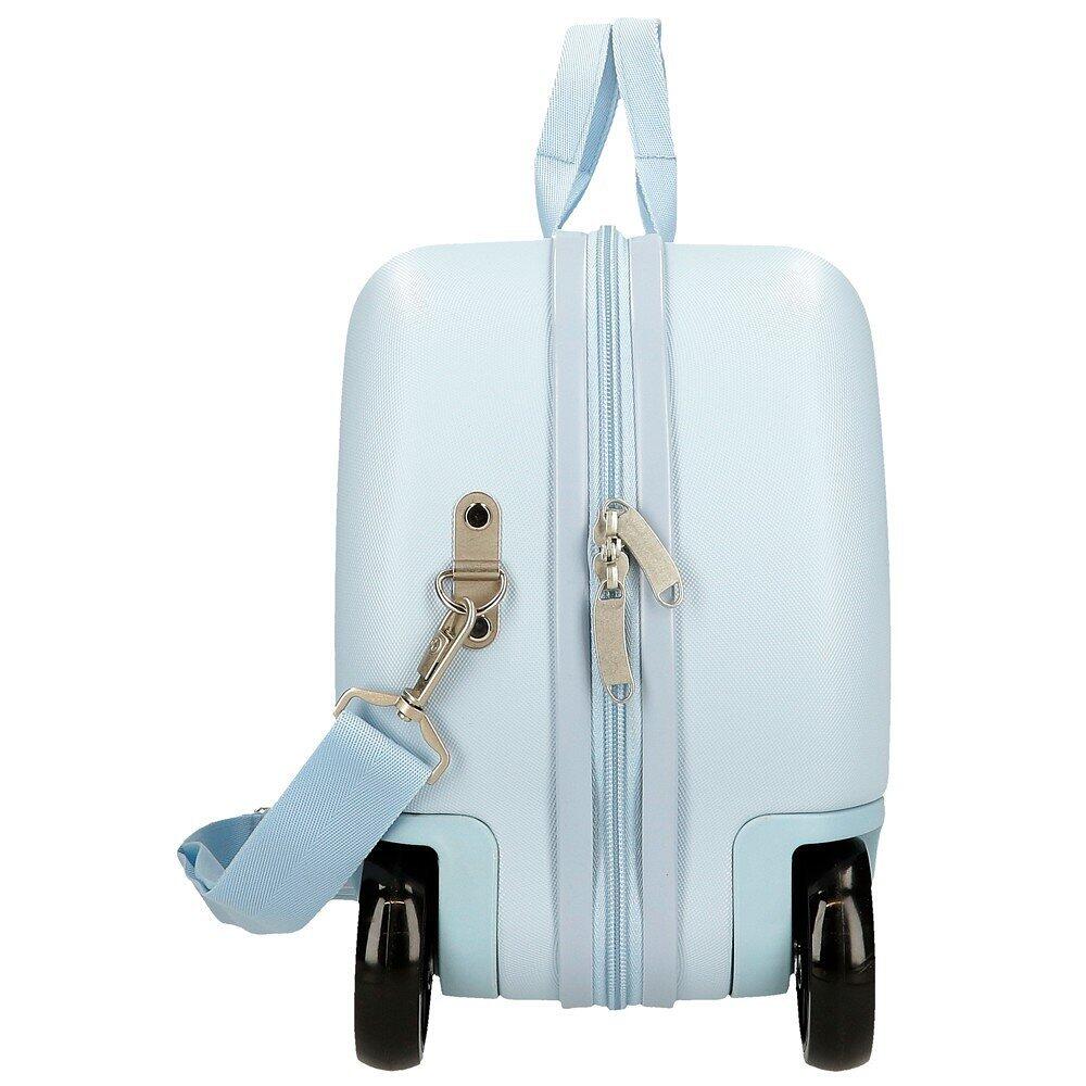 Mala infantil Stitch Happy ABS com capacidade de 24L azul claro 5/5