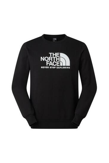 THE NORTH FACE - Sweat homme slim New Peak, col rond, taille S, noir