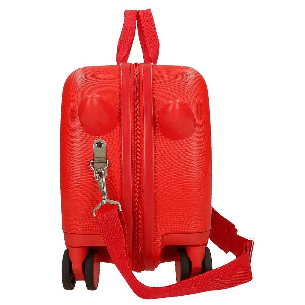 Mala infantil Pinóquio ABS com capacidade de 24L vermelho 3/5