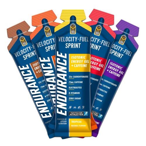 Applied Nutrition Endurance Isotonic Sprint Gel + Caffeine 60g x10 tropical