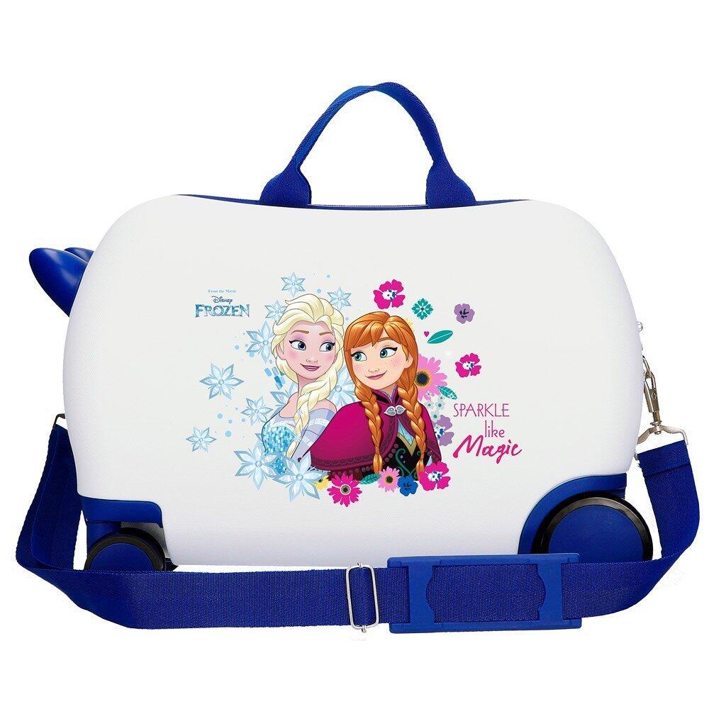 Mala infantil Frozen Sparkle like magic ABS com capacidade de 24L branco 2/5