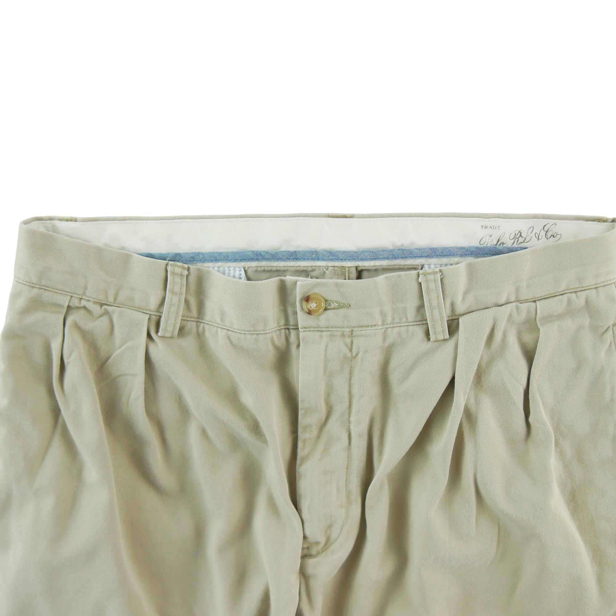 Segunda vida - Polo Ralph Lauren Calça Masculina Clássica Bege - Como novo 3/7