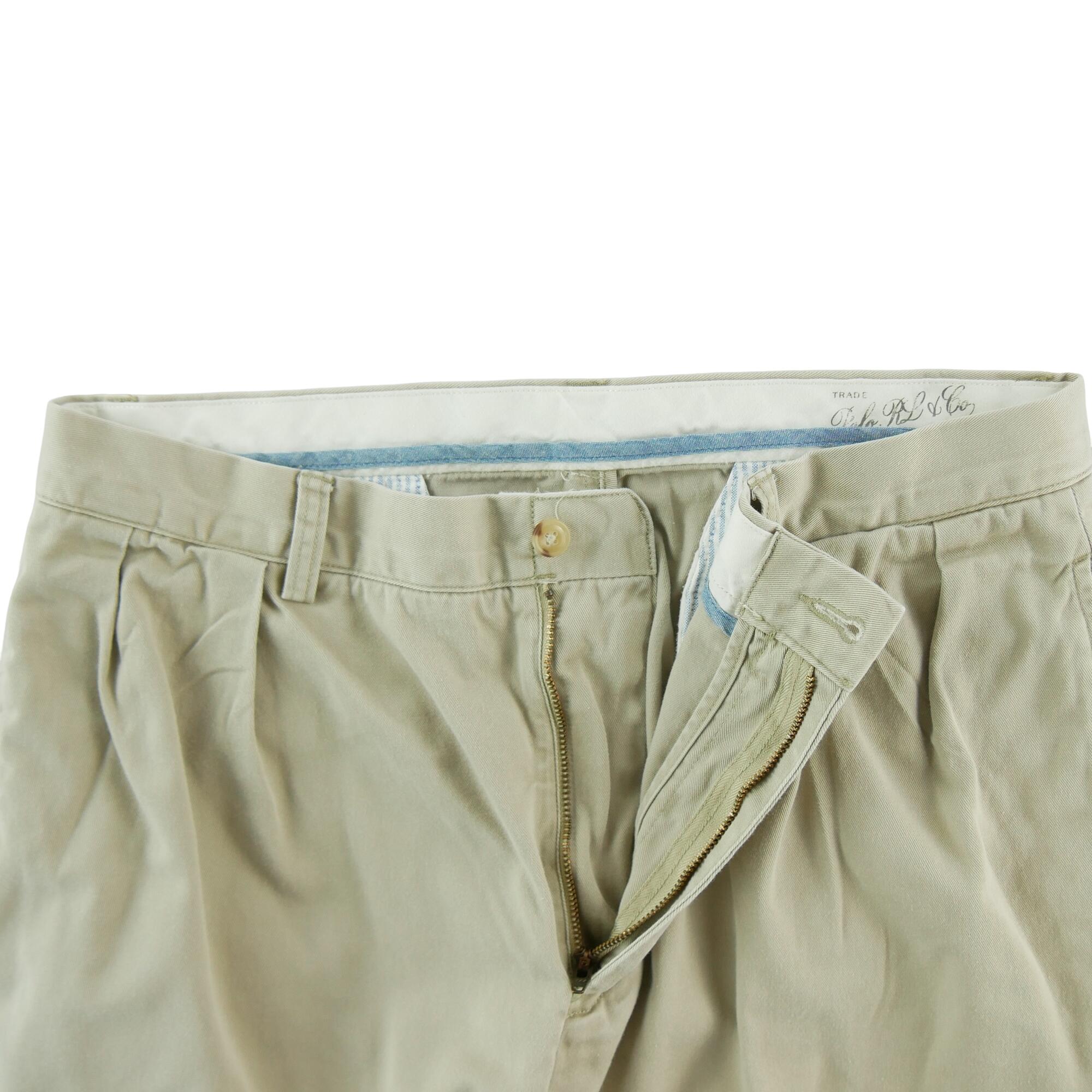 Segunda vida - Polo Ralph Lauren Calça Masculina Clássica Bege - Como novo 5/7