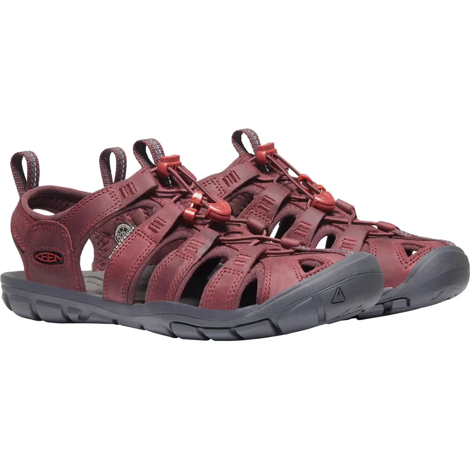Donna CLEARWATER CNX LEATHER W Sandalo Bordeaux/Dalia rossa 5/5