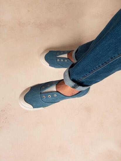 Chaussures - Sport - Femme - Tennis élastique - OPALINE - Bleu