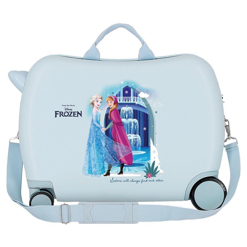 Mala infantil Frozen ice dreams ABS com capacidade de 38L azul claro 2/5