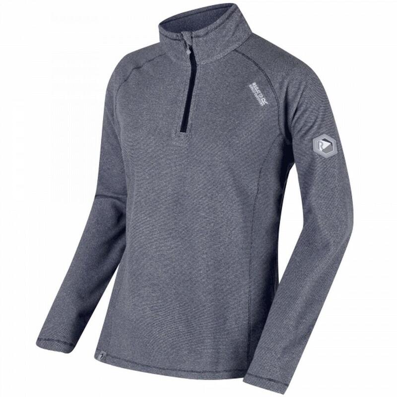 Jersey Polar Con media cremallera modelo montes para mujer rojo higo
