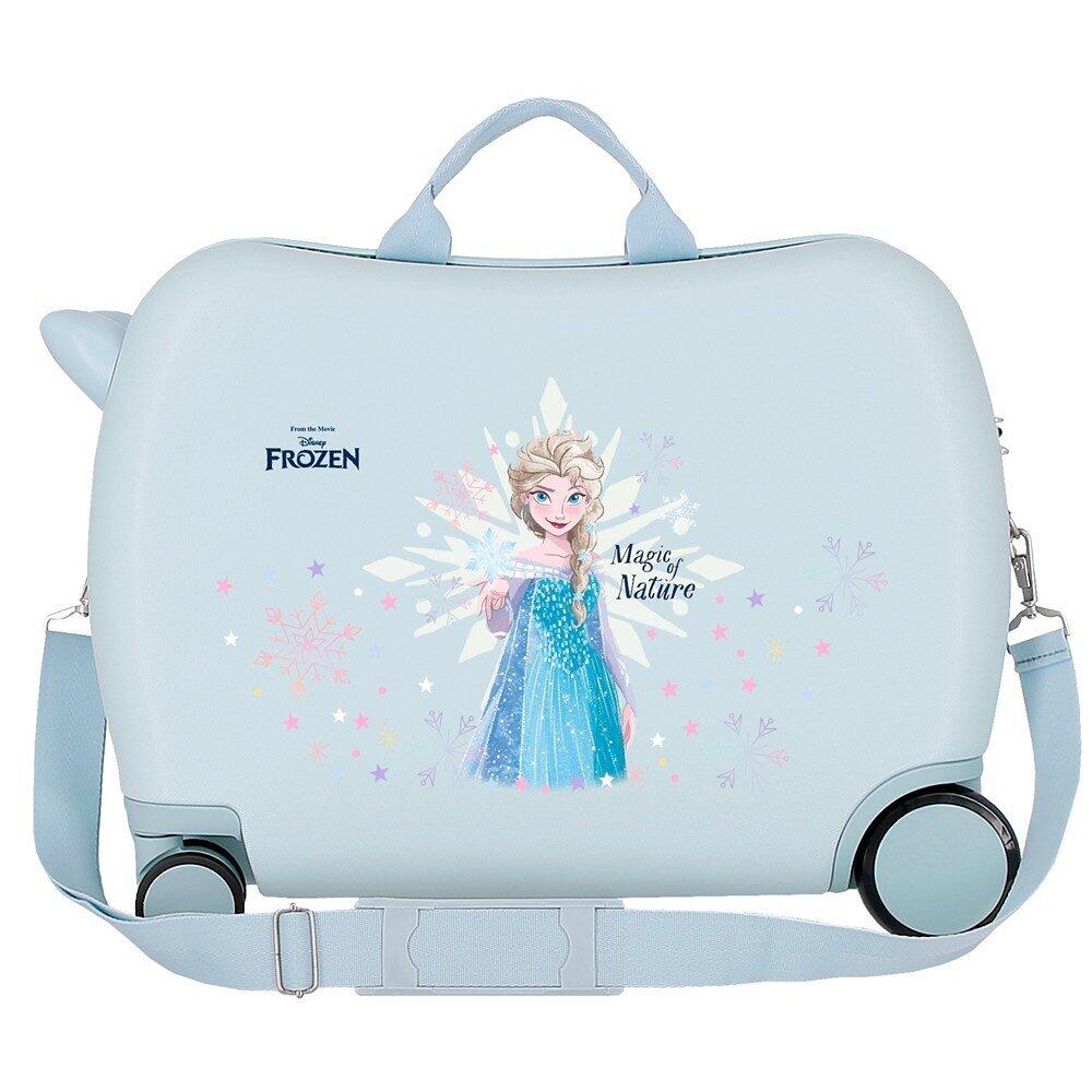 Valise enfant Frozen magic ice ABS avec une capacité de 38L bleu clair 2/5