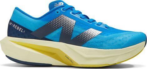 New Balance FuelCell Rebel v4 chaussures running femme bleu/jaune