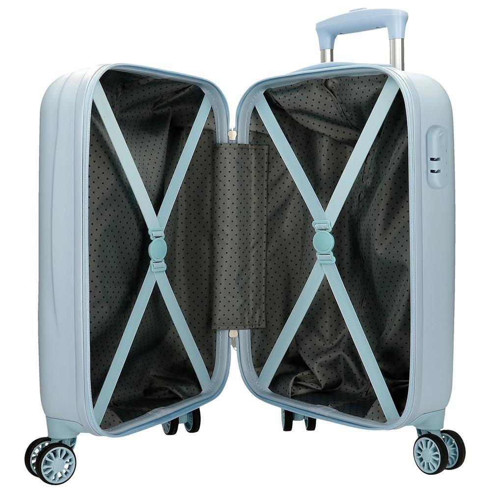 Mala de cabine Aristogatos Before the bloom ABS com capacidade de 28L azul claro 4/5