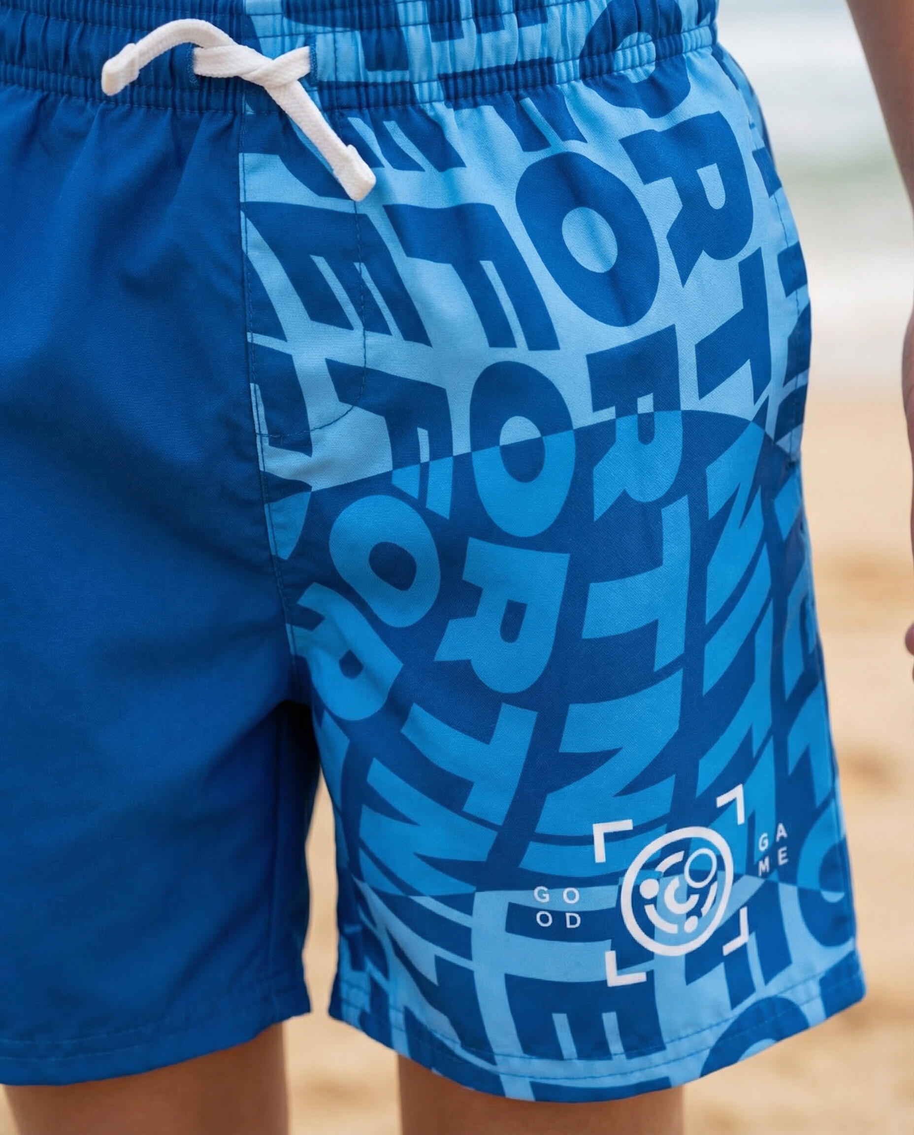Fortnite Boys' Blue Two-Tone Logo Swim Shorts 100% Polyester | Decathlon