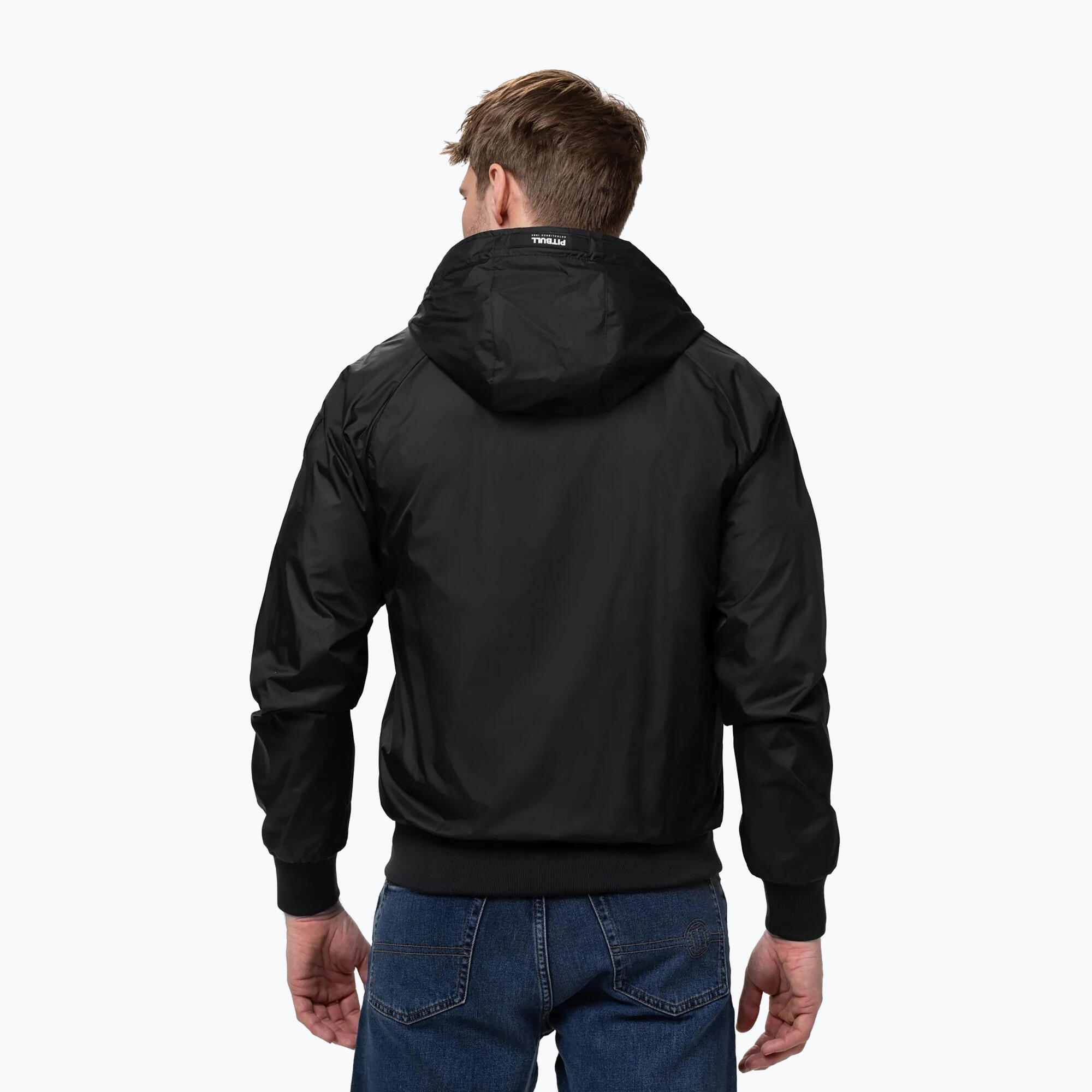 Kurtka męska Pitbull Athletic Logo Nylon Hooded 3/7