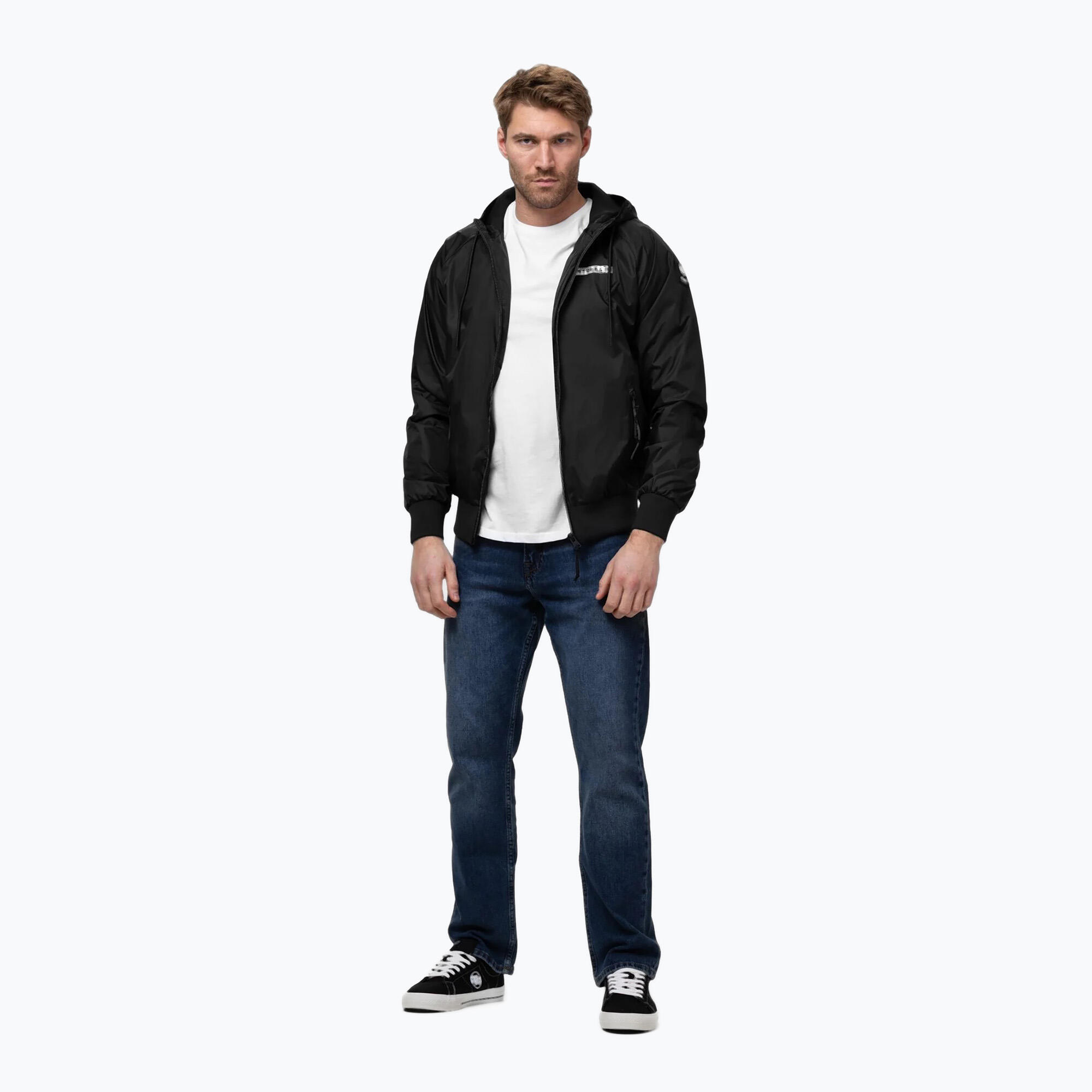Kurtka męska Pitbull Athletic Logo Nylon Hooded 2/7
