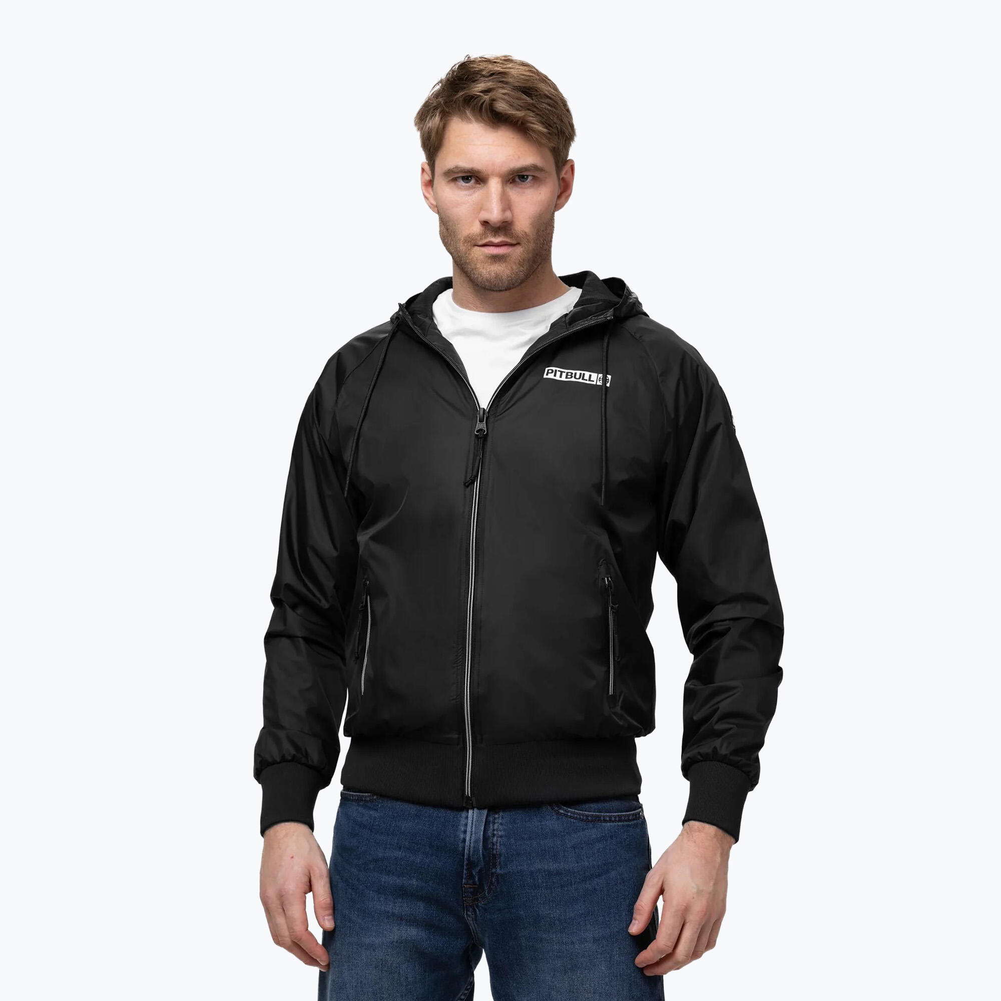 Kurtka męska Pitbull Athletic Logo Nylon Hooded 4/7