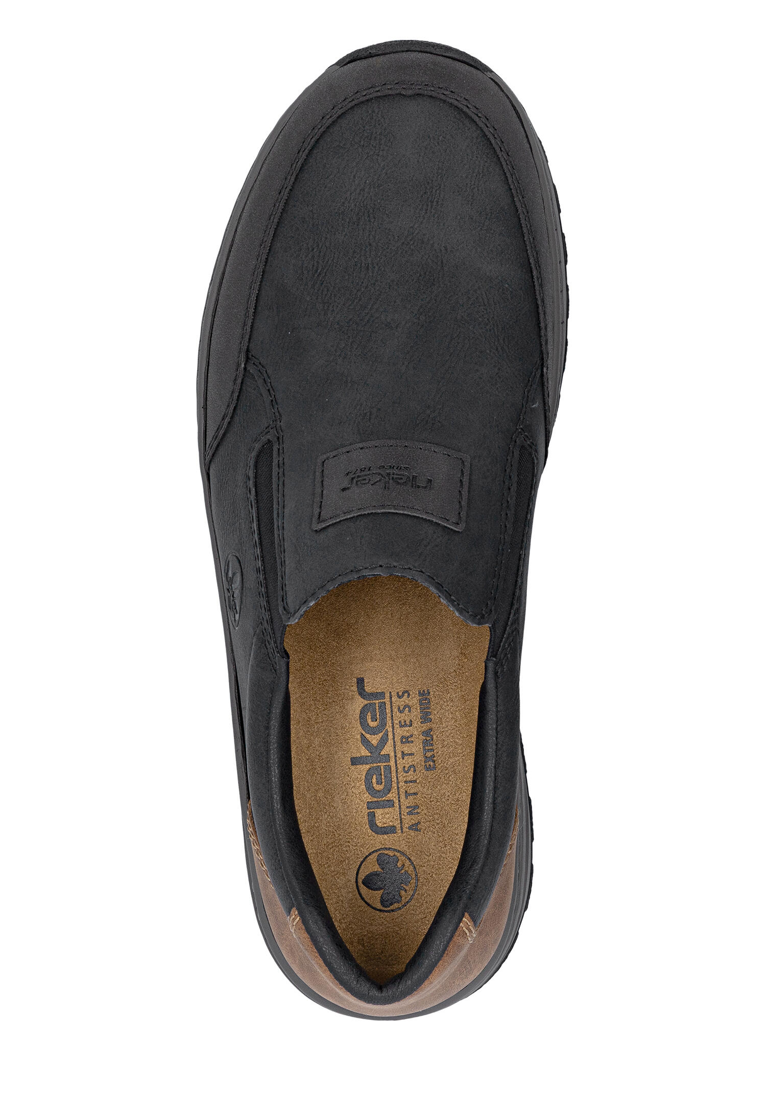 Rieker Herren Slipper Halbschuh 03354-06 Black Braun Extraweit 3/7