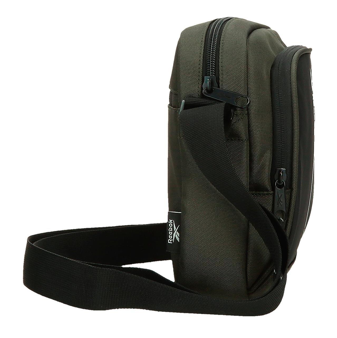 Bolsa tiracolo Reebok Houston 17x22x8 cm caqui 4/5