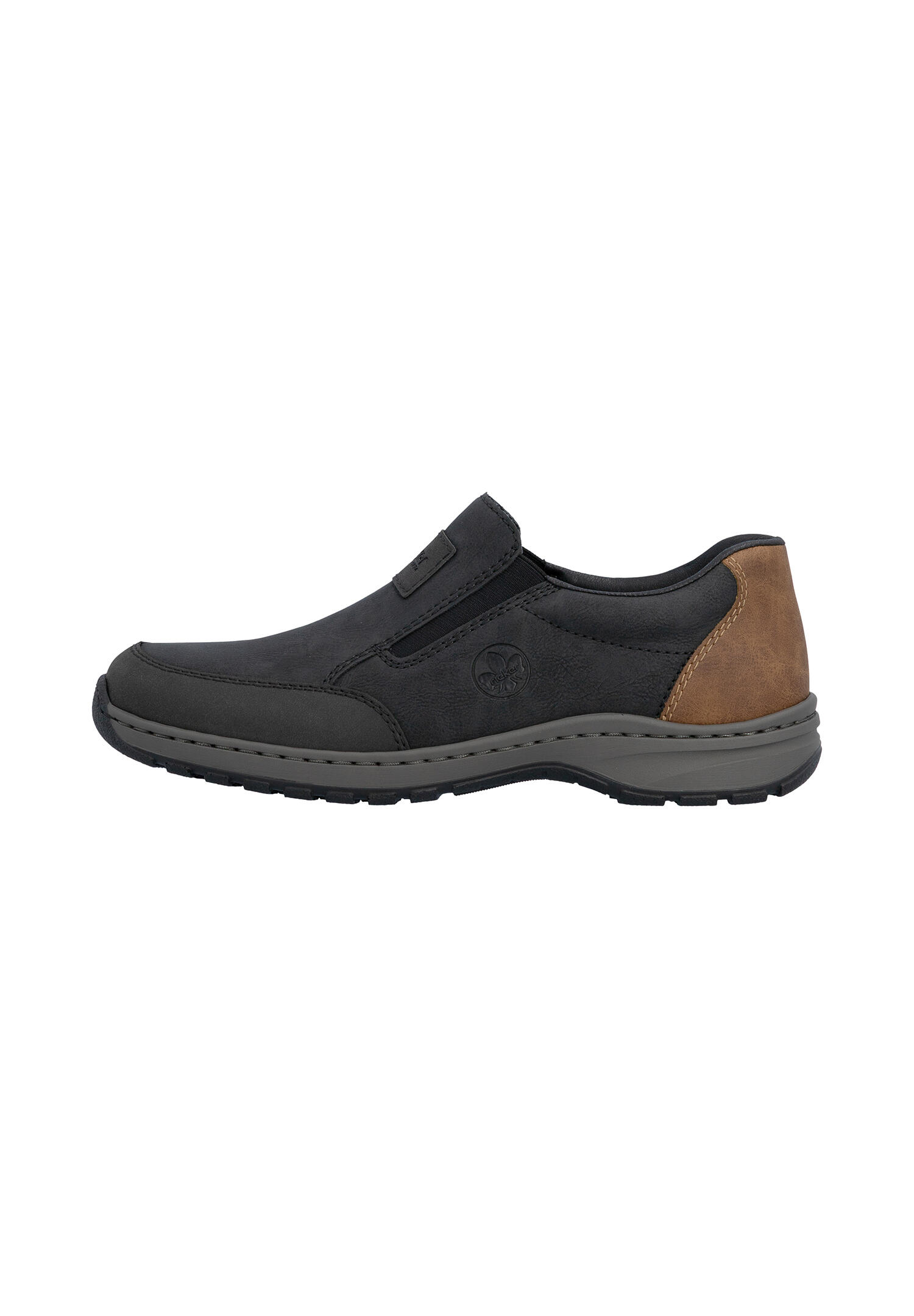 Rieker Herren Slipper Halbschuh 03354-06 Black Braun Extraweit 4/7