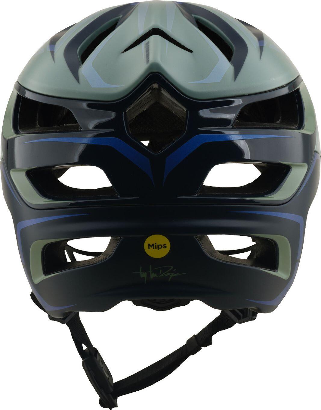 Troy Lee Designs A3 Mips-mountainbikehelm, kleur: Sage Grey/Blue 3/7