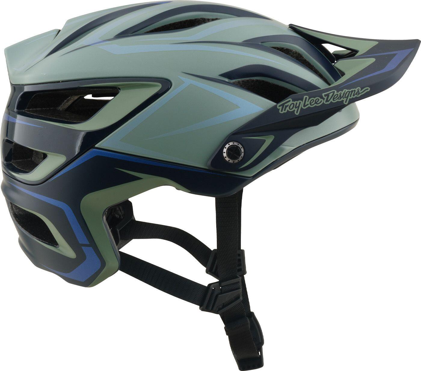 Troy Lee Designs A3 Mips-mountainbikehelm, kleur: Sage Grey/Blue 5/7