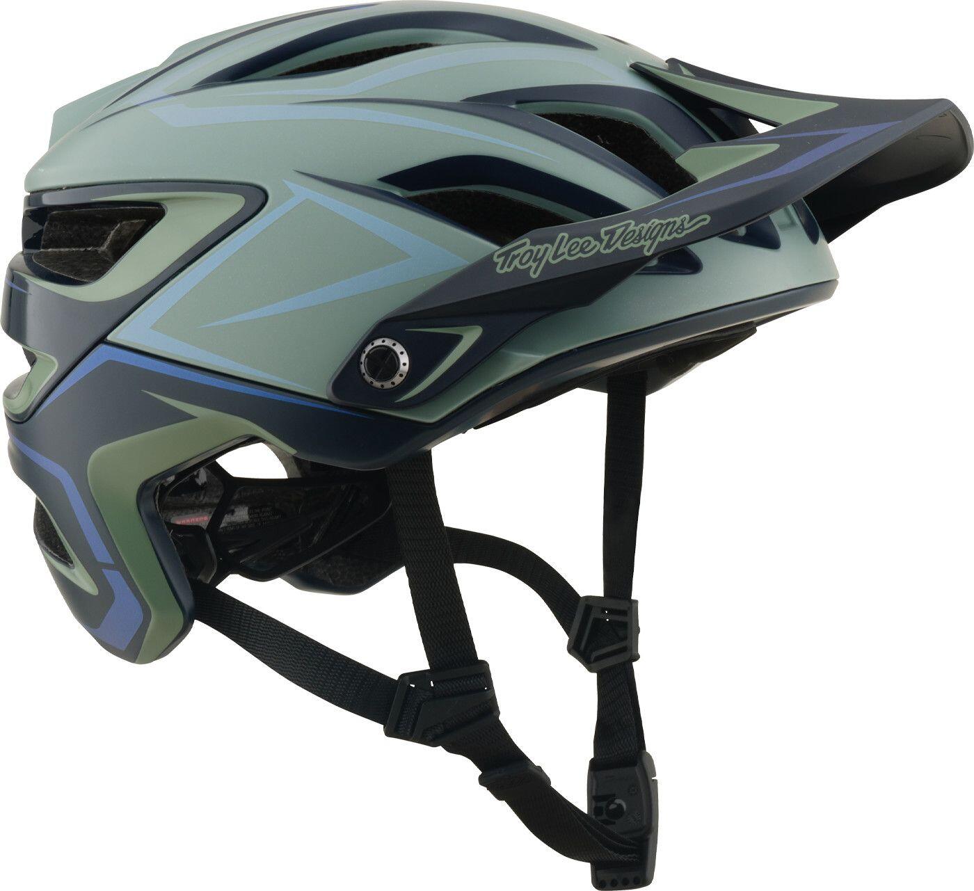 Troy Lee Designs A3 Mips-mountainbikehelm, kleur: Sage Grey/Blue 6/7