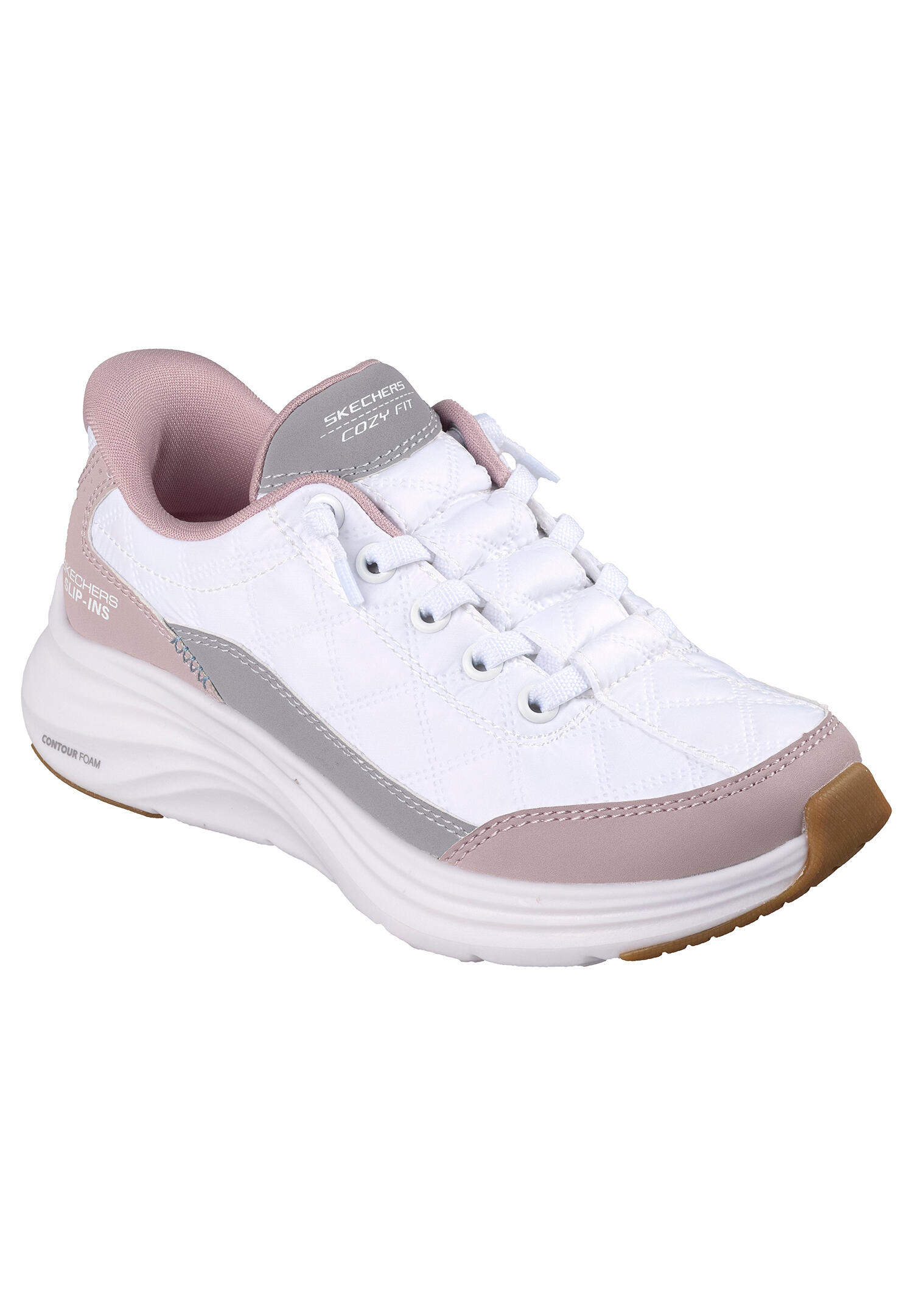 Skechers Damen Slip-ins Contour Foam Cozy Fit 303949L WLV Weiß Lavendel 4/7